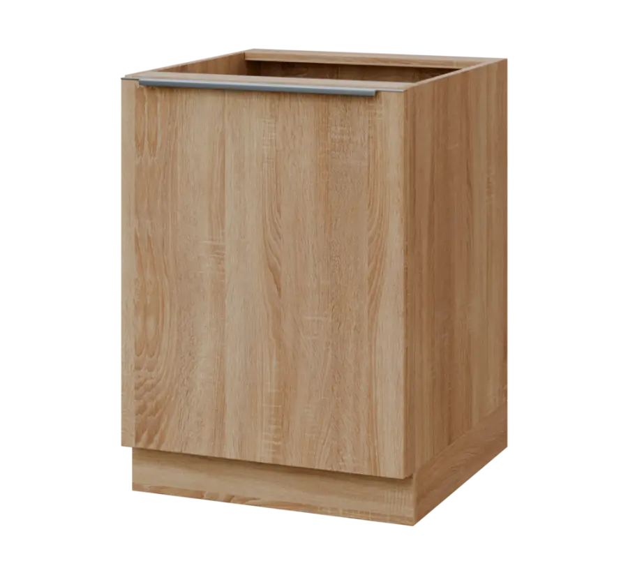 SIS - 6D spodní skříňka, 1-dveřová, levá, 870x600x600, dub bardolino